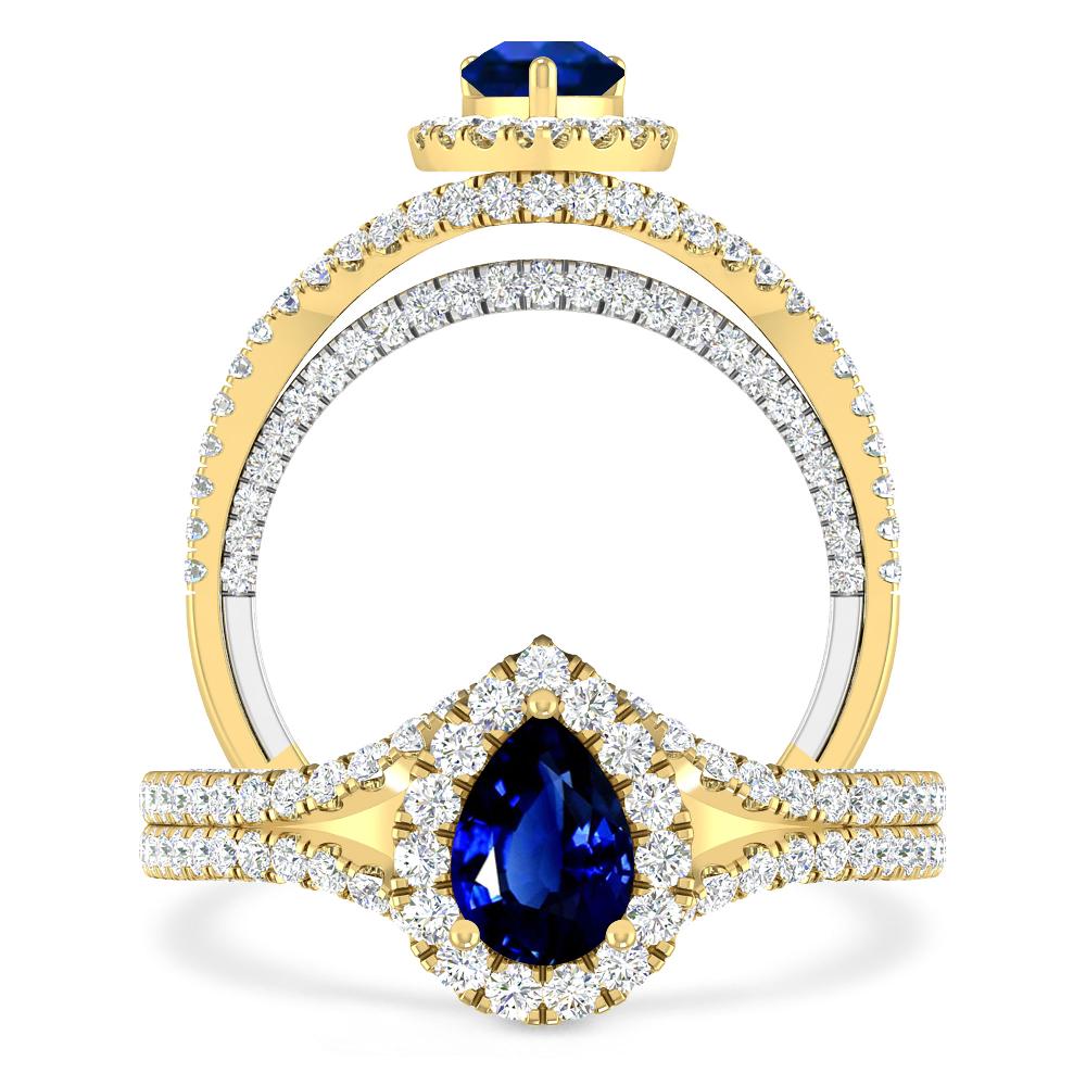 Yellow Gold - Sapphire