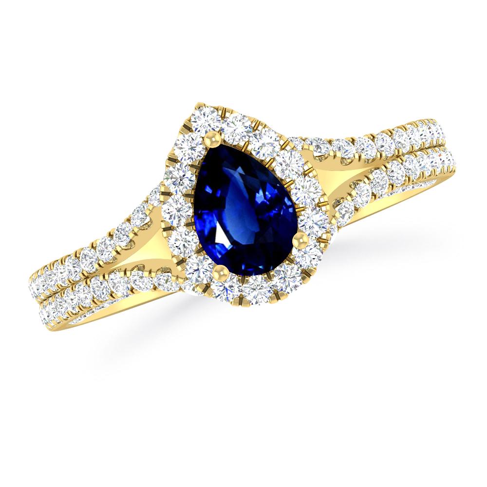 Yellow Gold - Sapphire