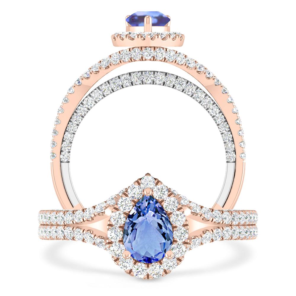 Rose Gold - Tanzanite