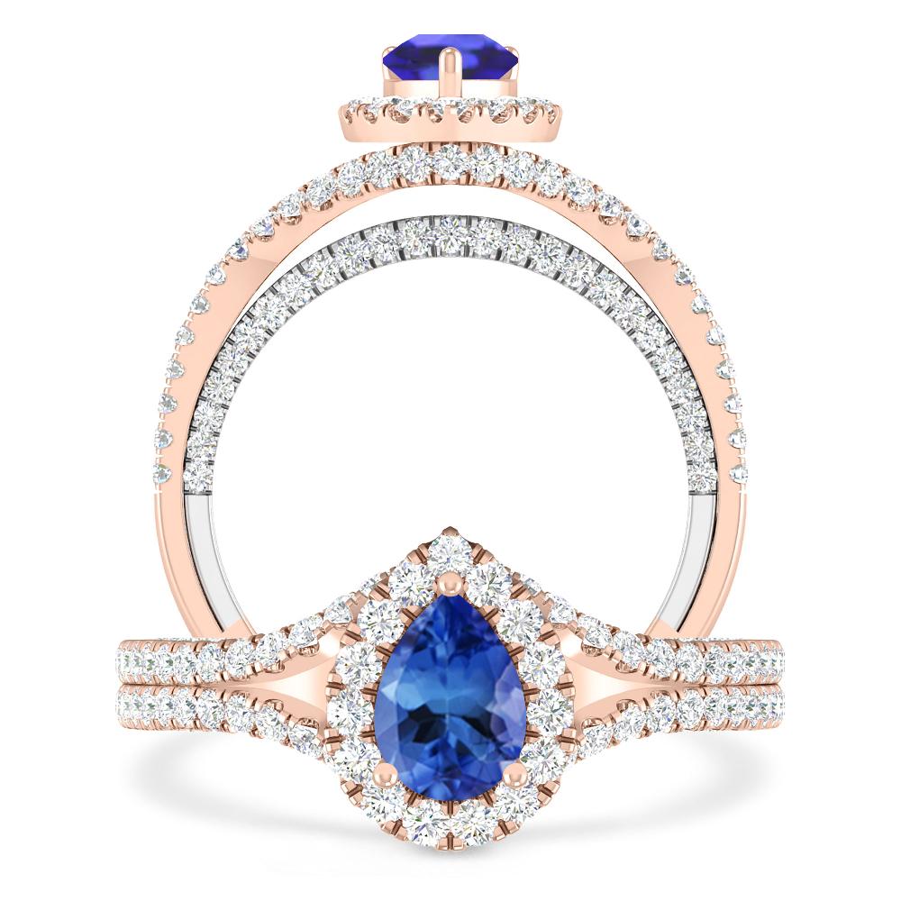 Rose Gold - Tanzanite