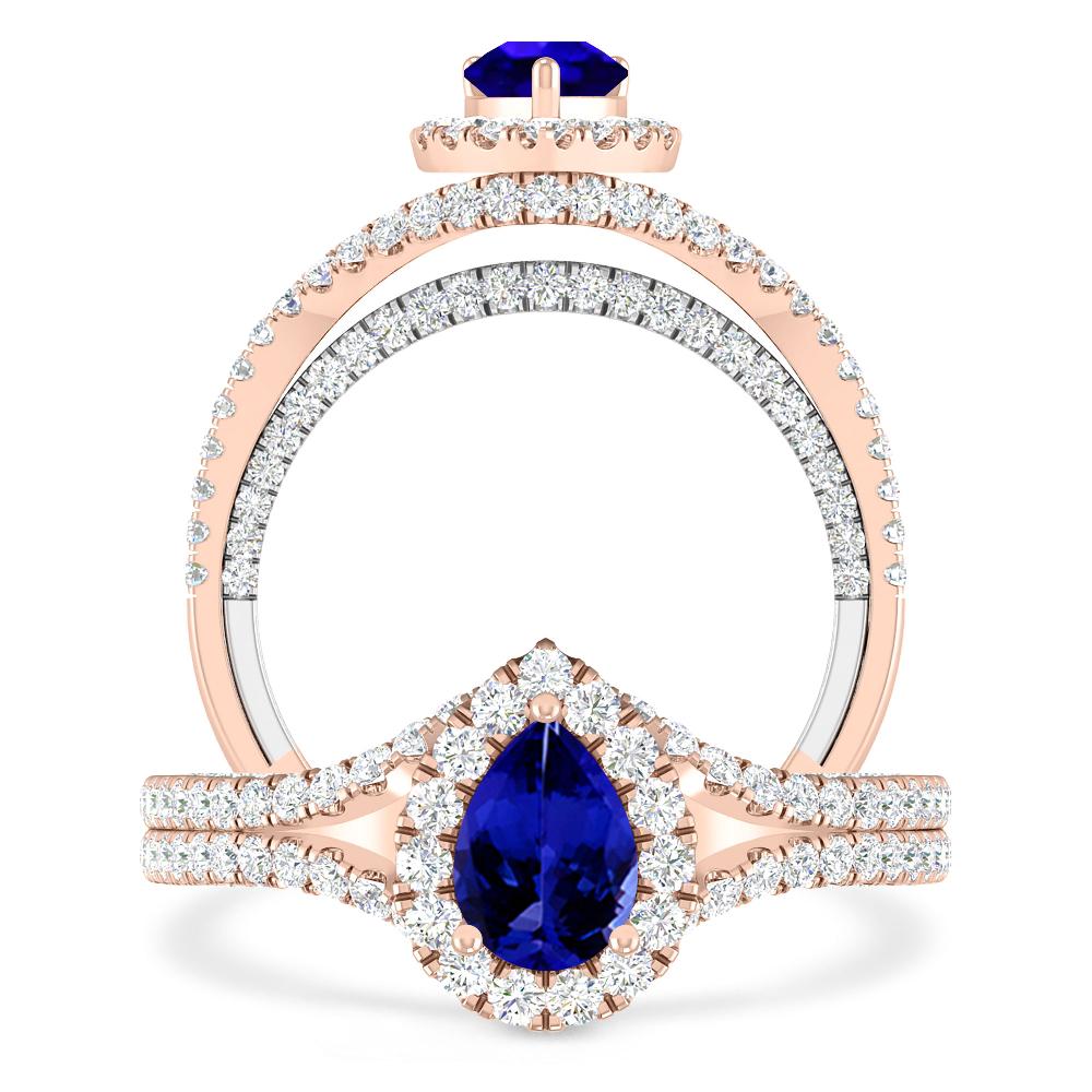 Rose Gold - Tanzanite