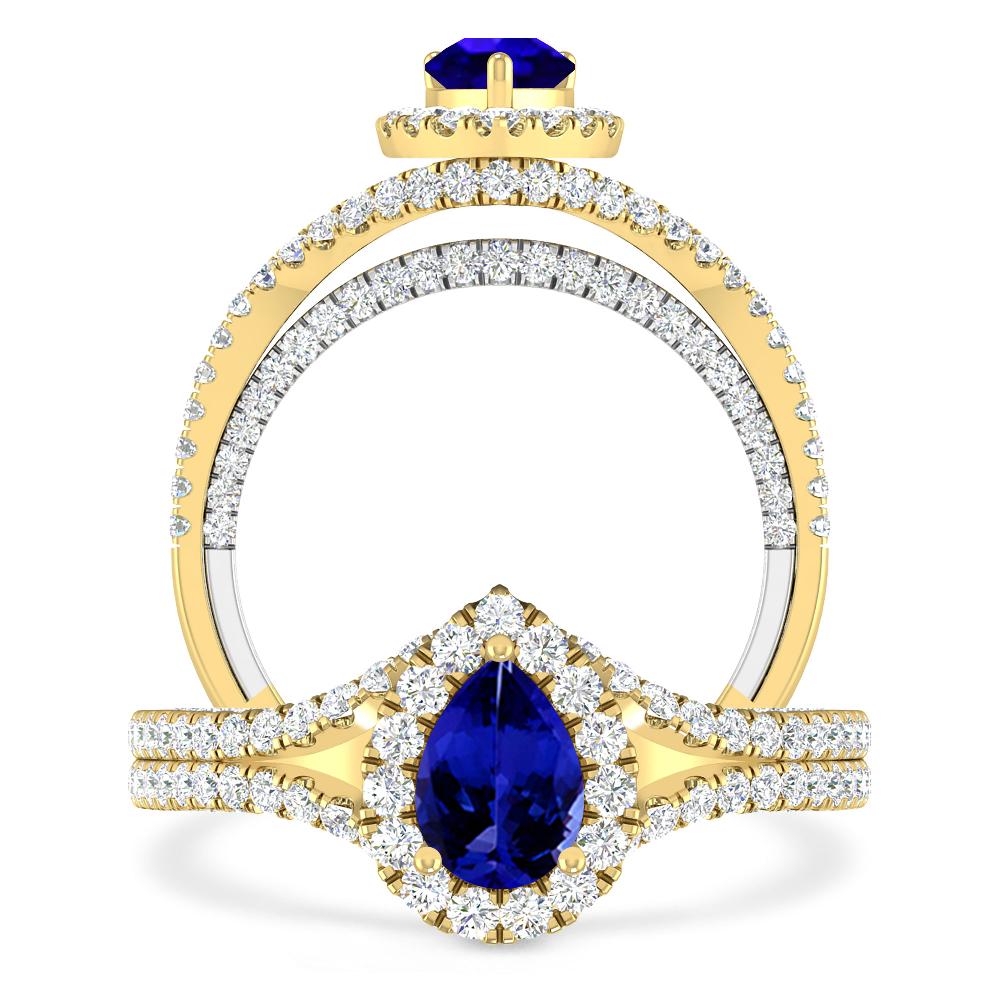 Yellow Gold - Tanzanite