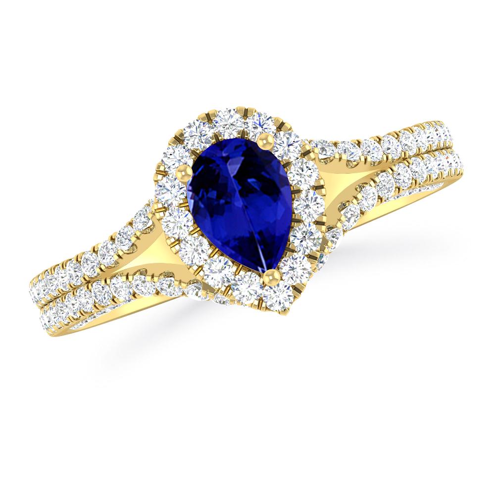 Yellow Gold - Tanzanite