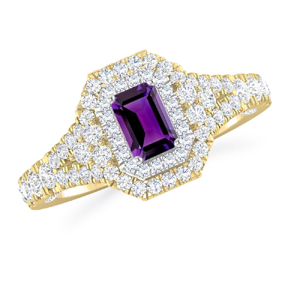 Yellow Gold - Amethyst