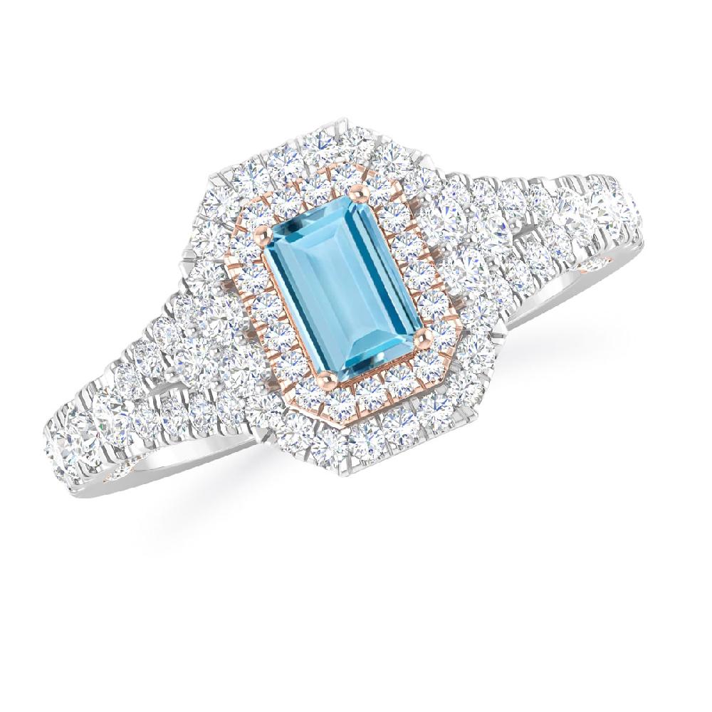 White Gold - Aquamarine