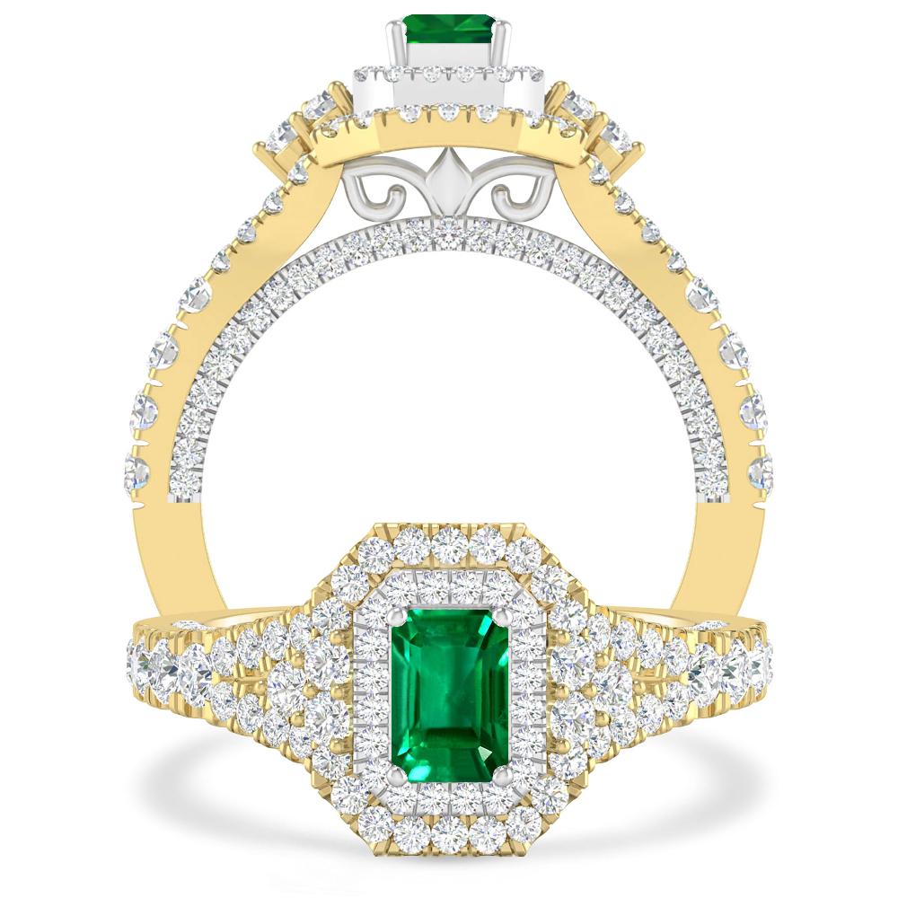 Yellow Gold - Emerald