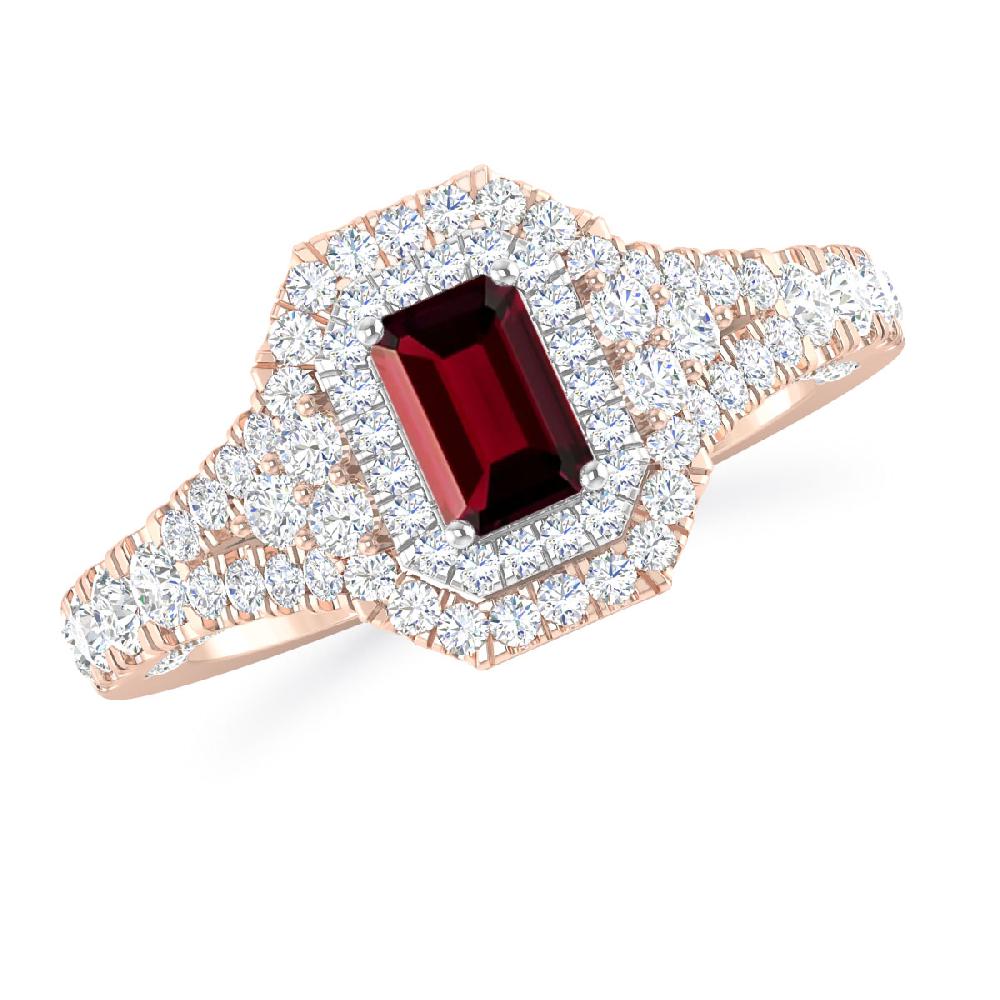 Rose Gold - Garnet