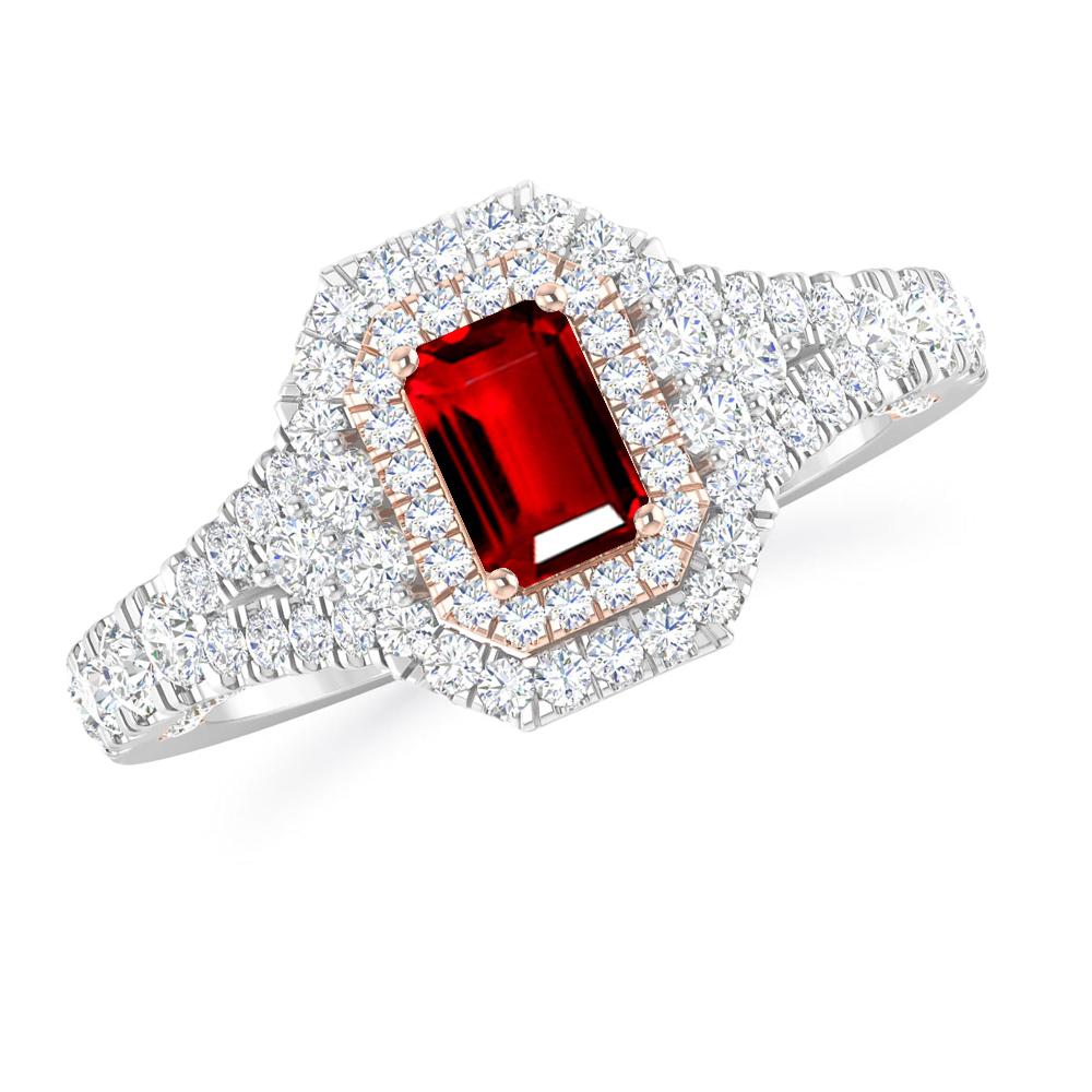 White Gold - Ruby