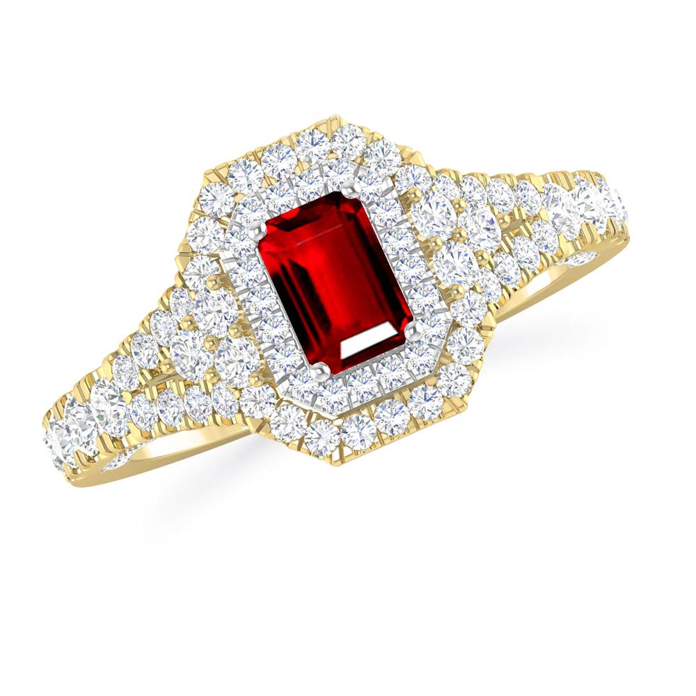 Yellow Gold - Ruby