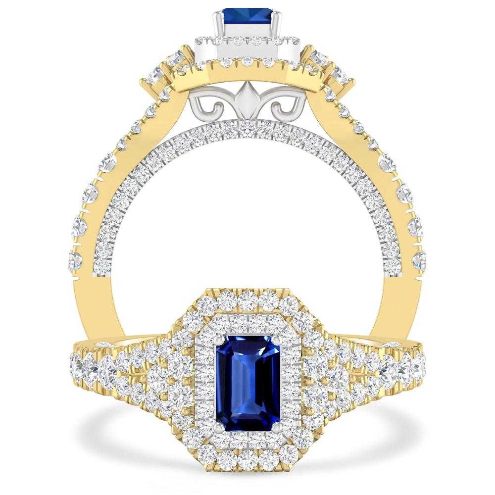 Yellow Gold - Sapphire