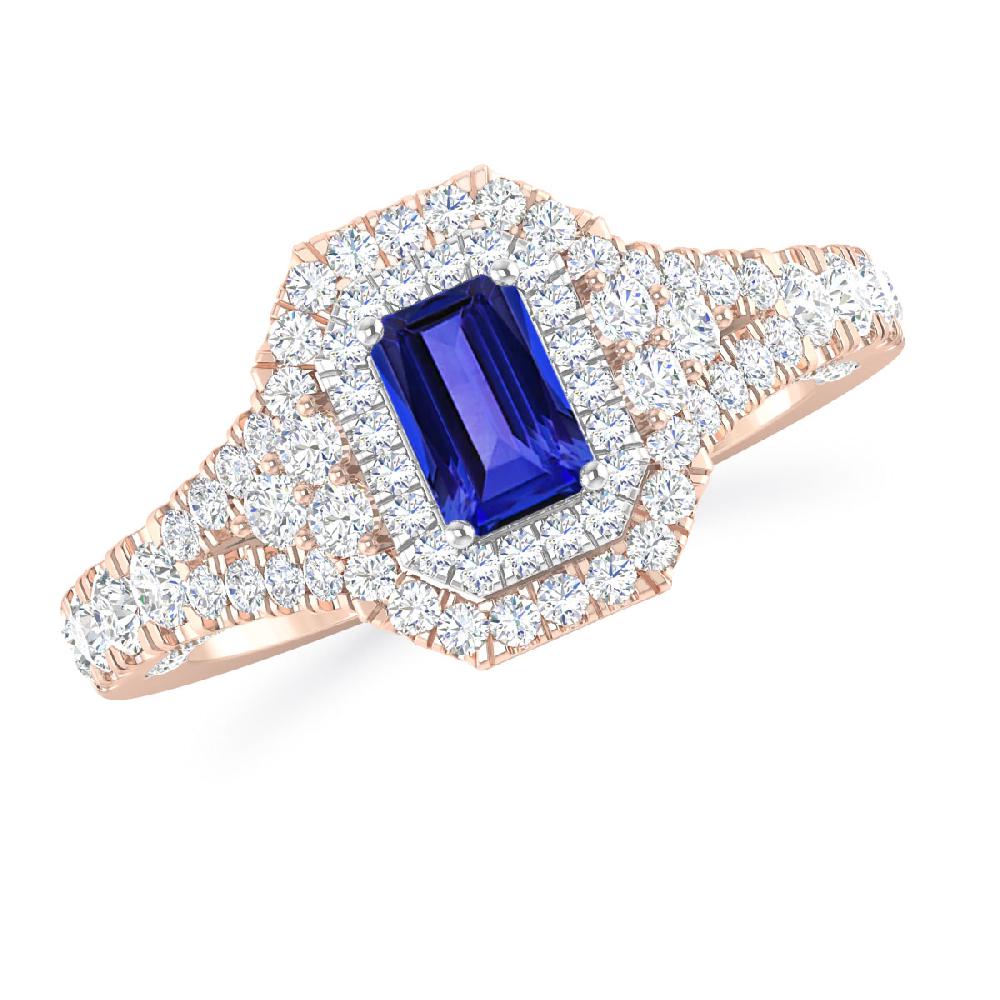 Rose Gold - Tanzanite