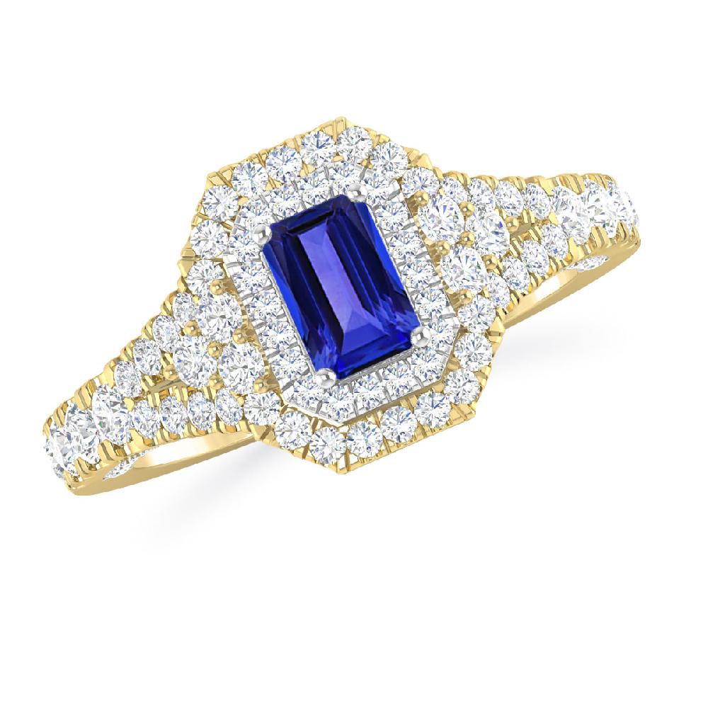 Yellow Gold - Tanzanite