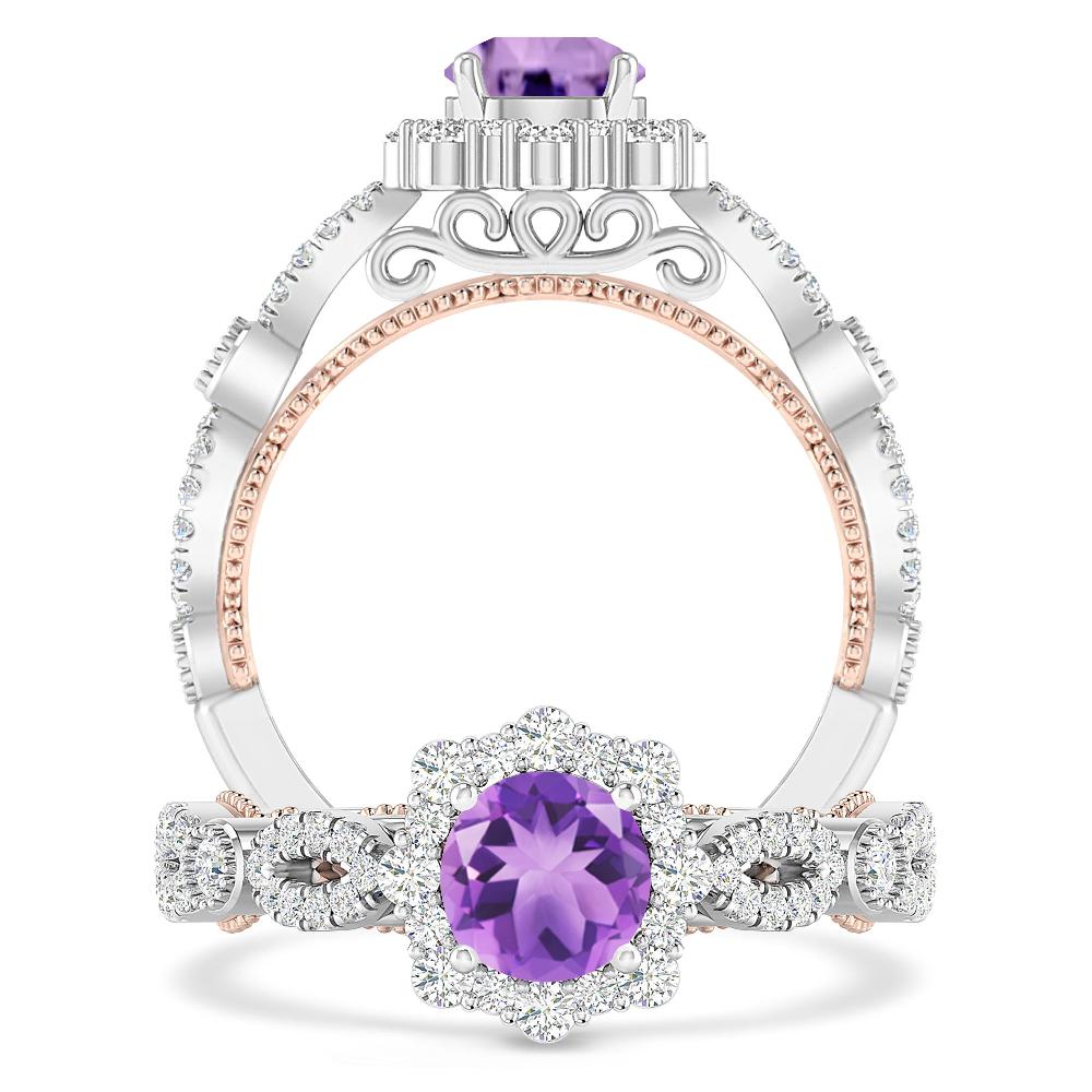 White Gold - Amethyst