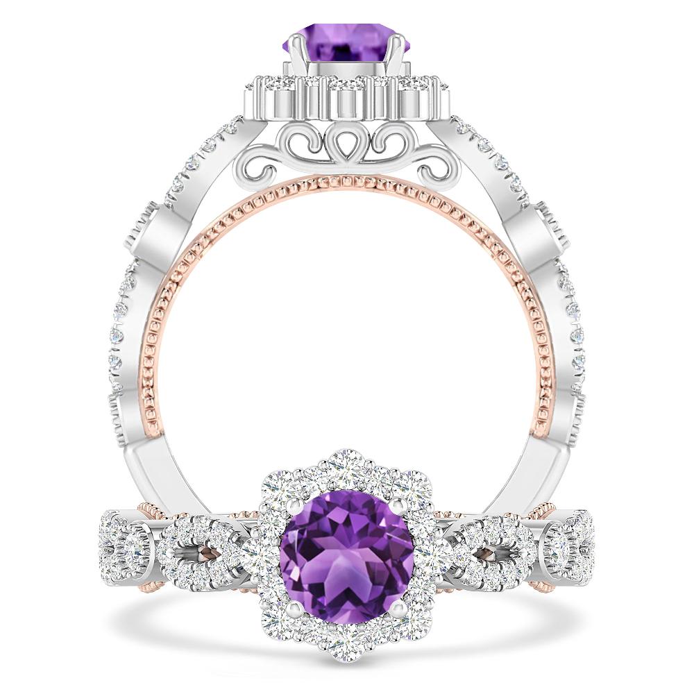 White Gold - Amethyst