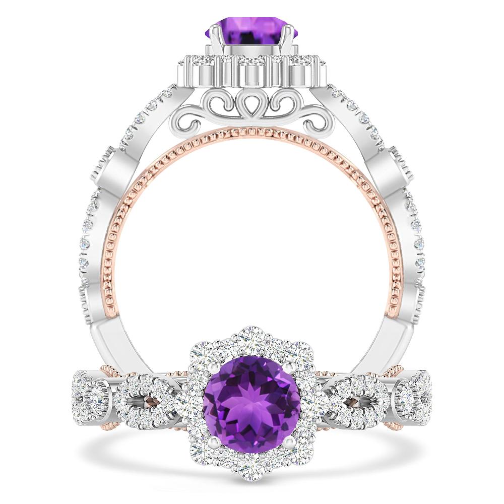 White Gold - Amethyst