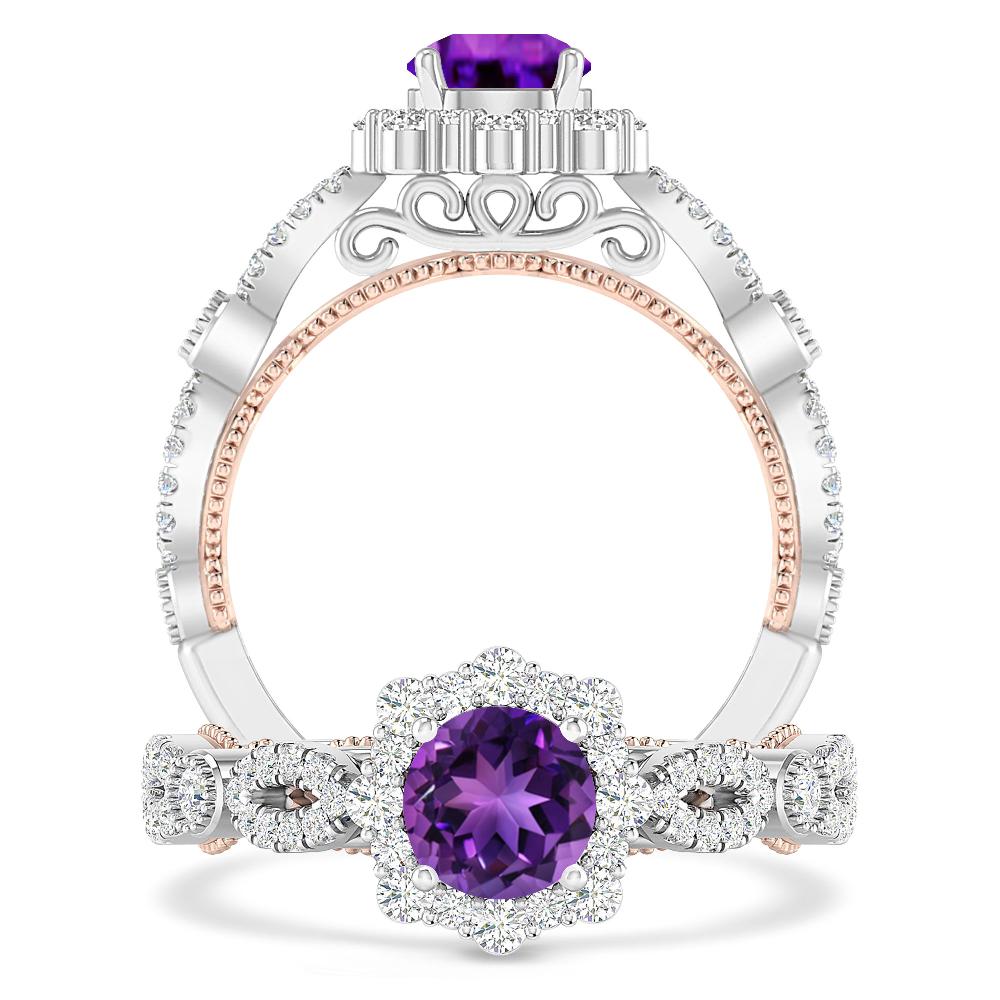 White Gold - Amethyst