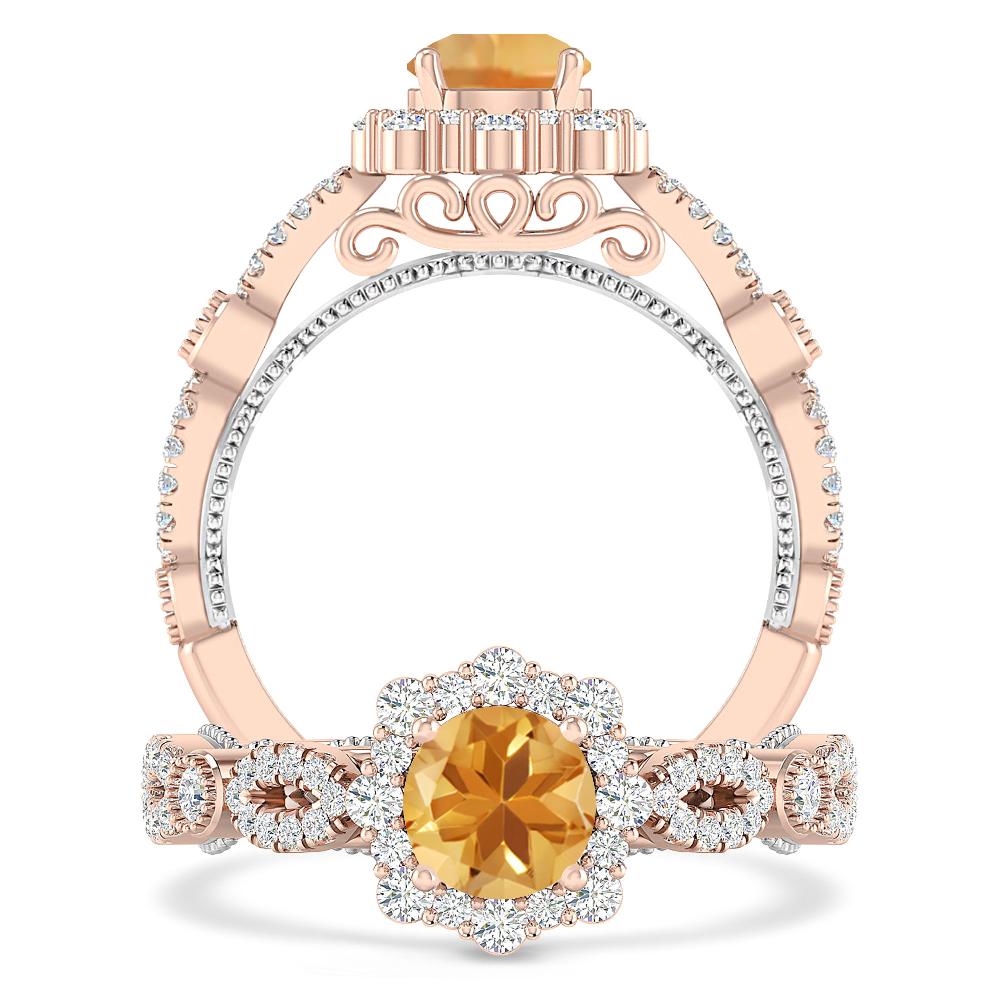 Rose Gold - Citrine