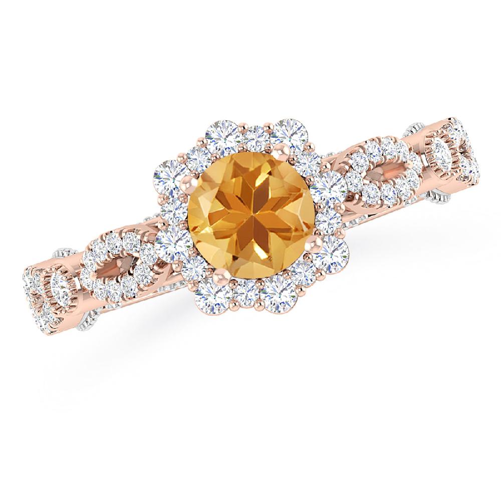 Rose Gold - Citrine