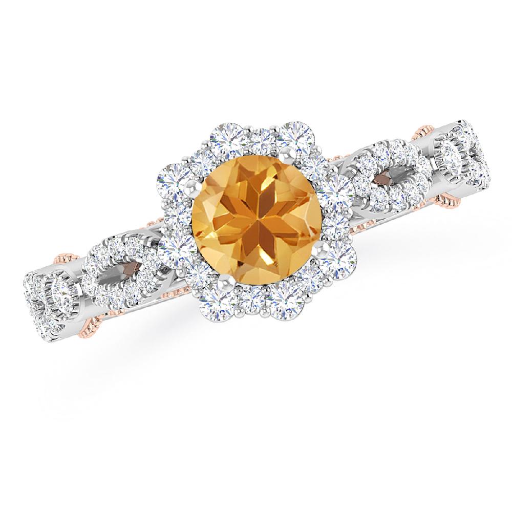 White Gold - Citrine