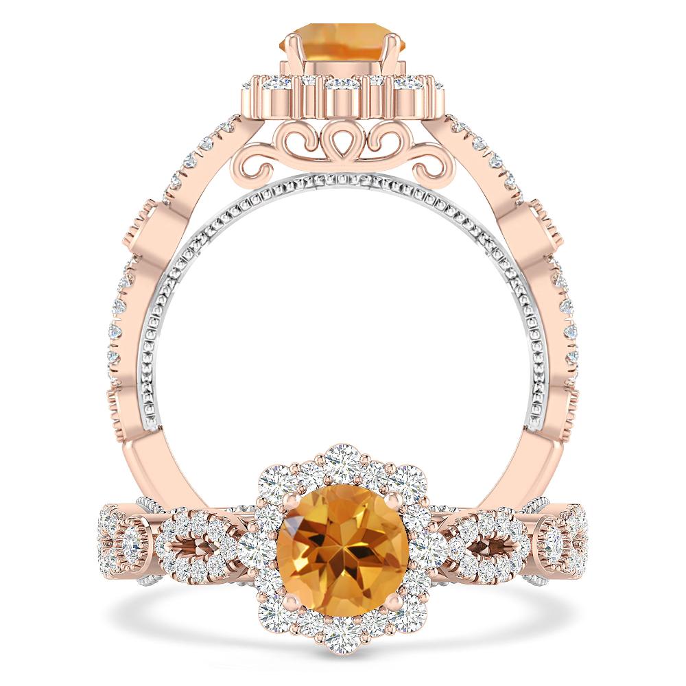 Rose Gold - Citrine