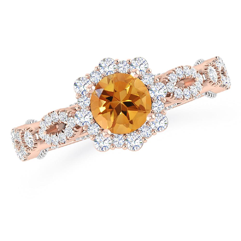 Rose Gold - Citrine