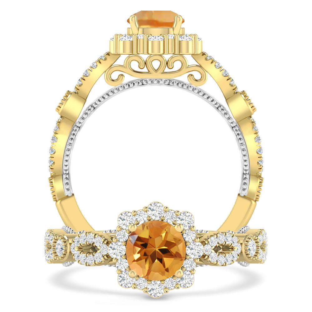 Yellow Gold - Citrine