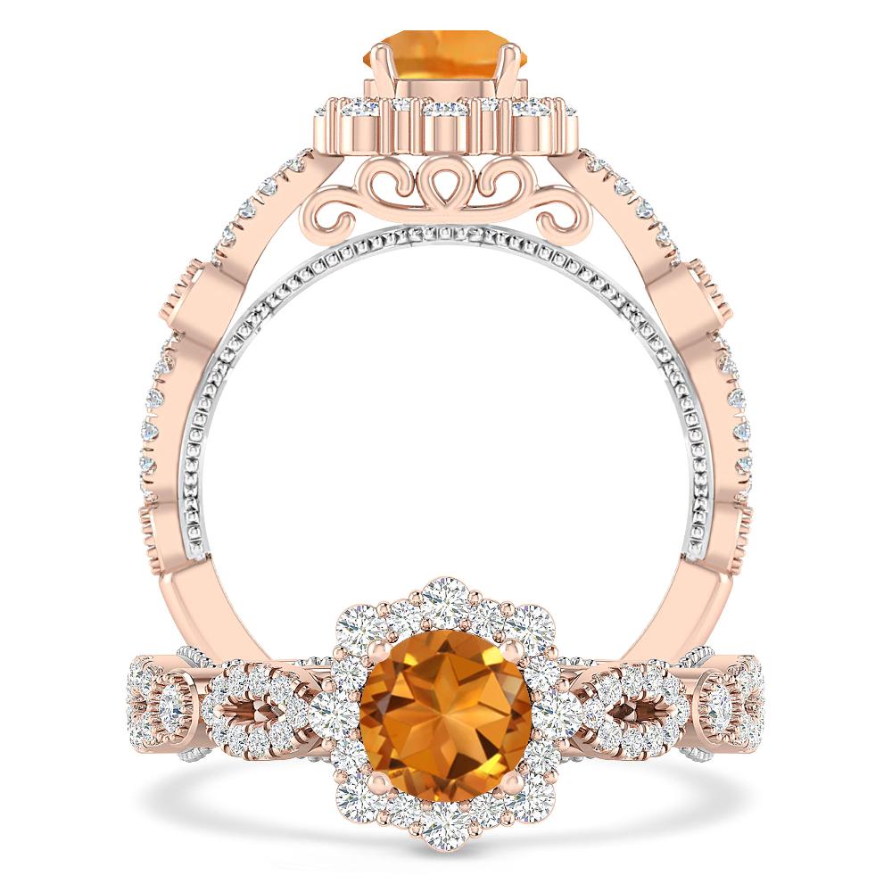 Rose Gold - Citrine