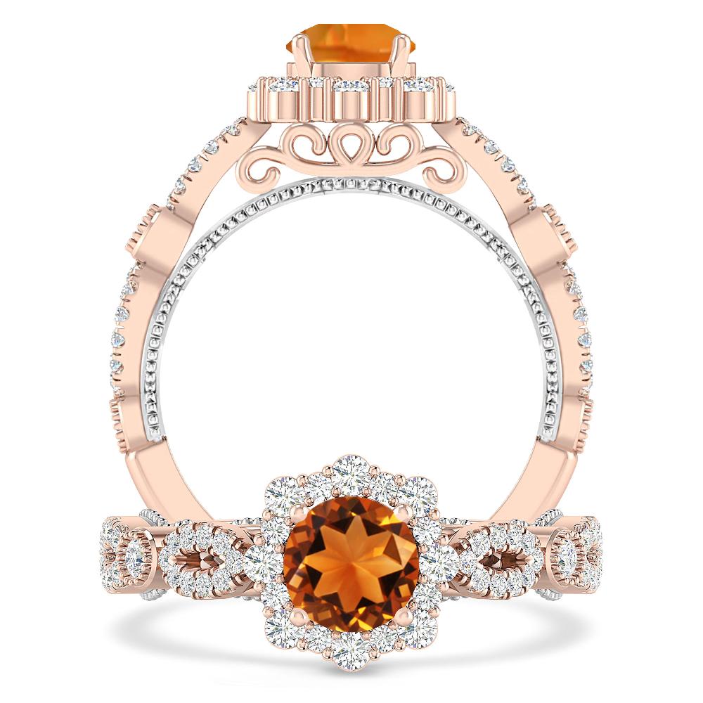 Rose Gold - Citrine