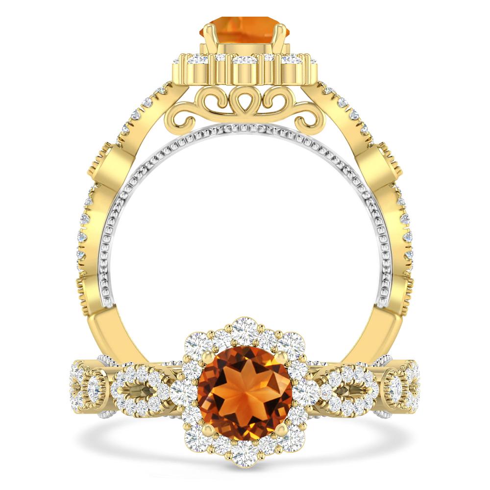 Yellow Gold - Citrine