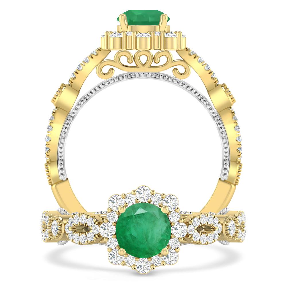 Yellow Gold - Emerald