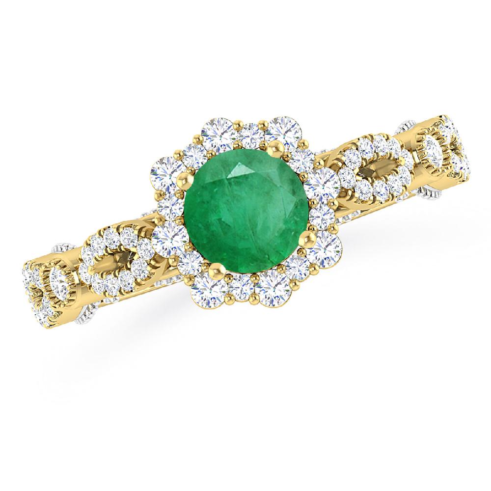 Yellow Gold - Emerald