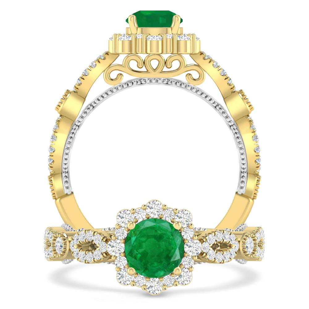 Yellow Gold - Emerald