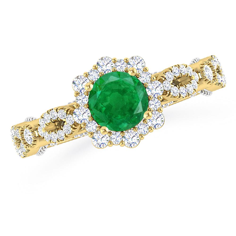 Yellow Gold - Emerald