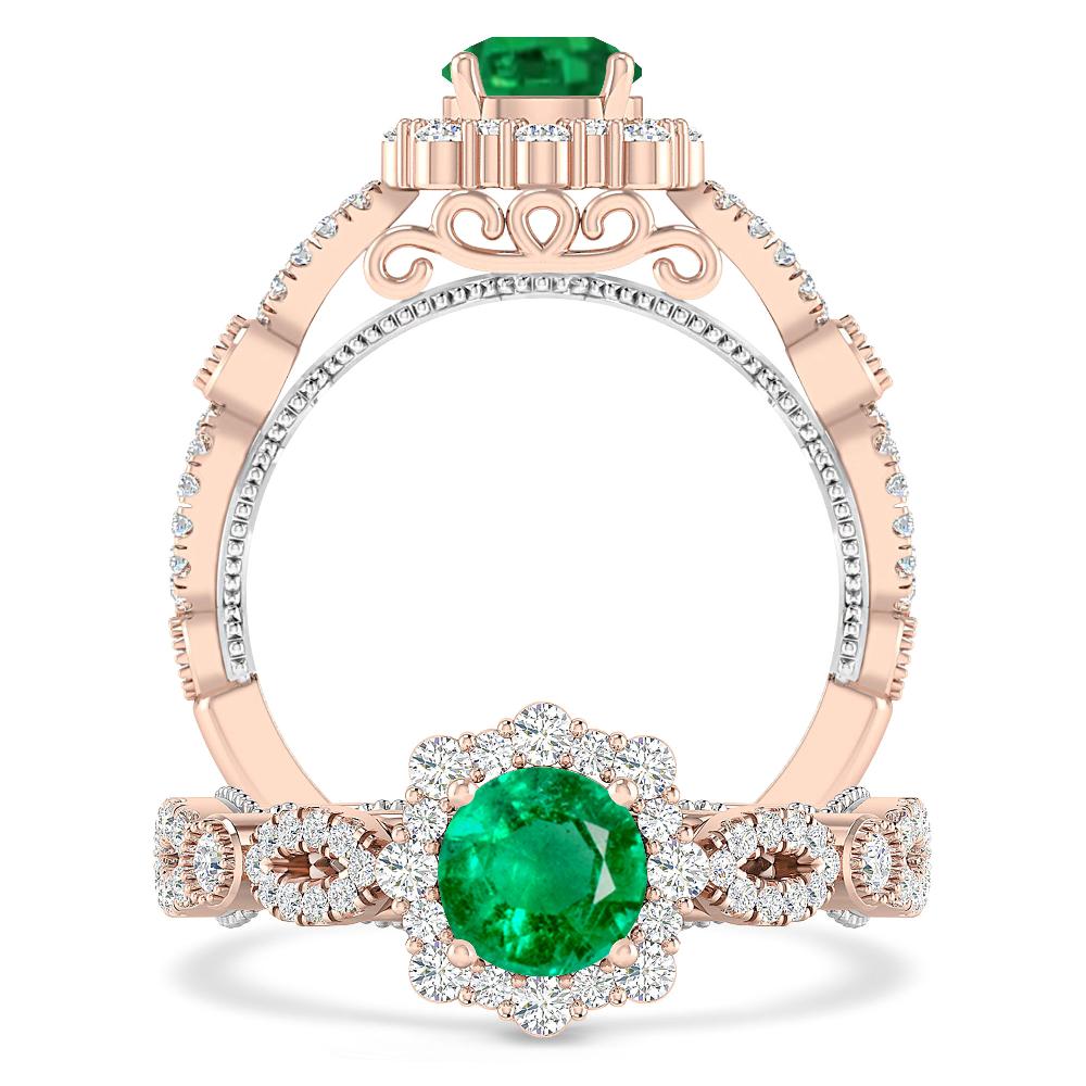 Rose Gold - Emerald