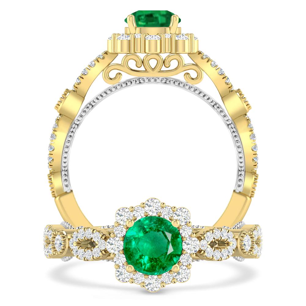 Yellow Gold - Emerald