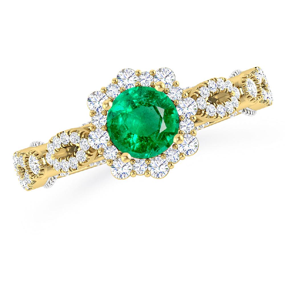 Yellow Gold - Emerald