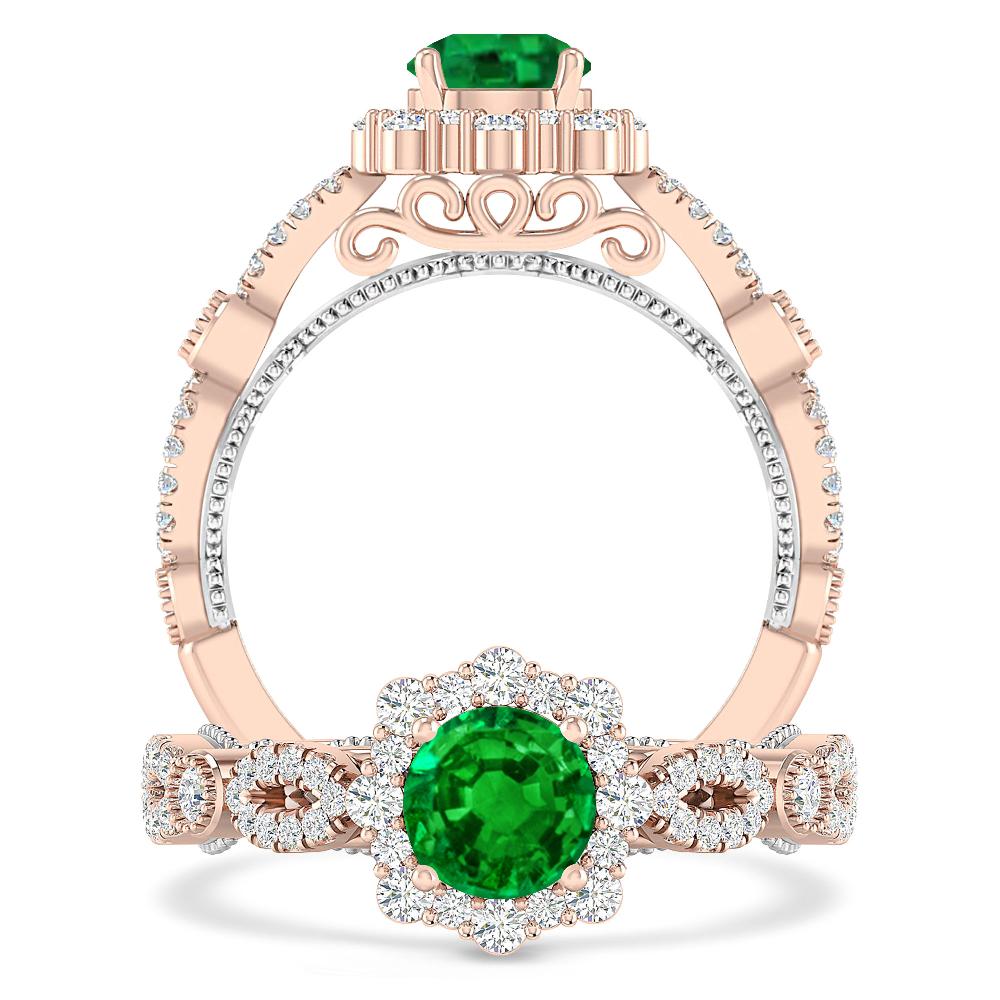 Rose Gold - Emerald