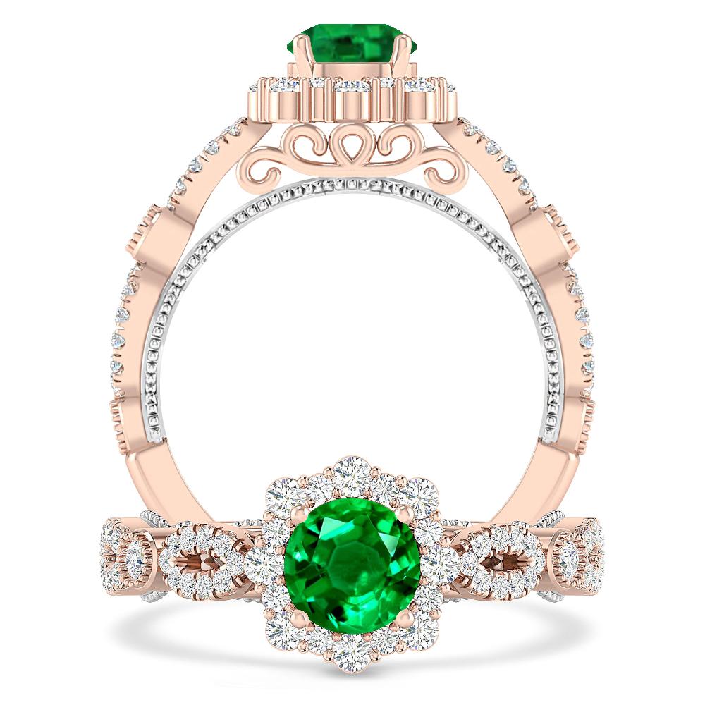 Rose Gold - Emerald