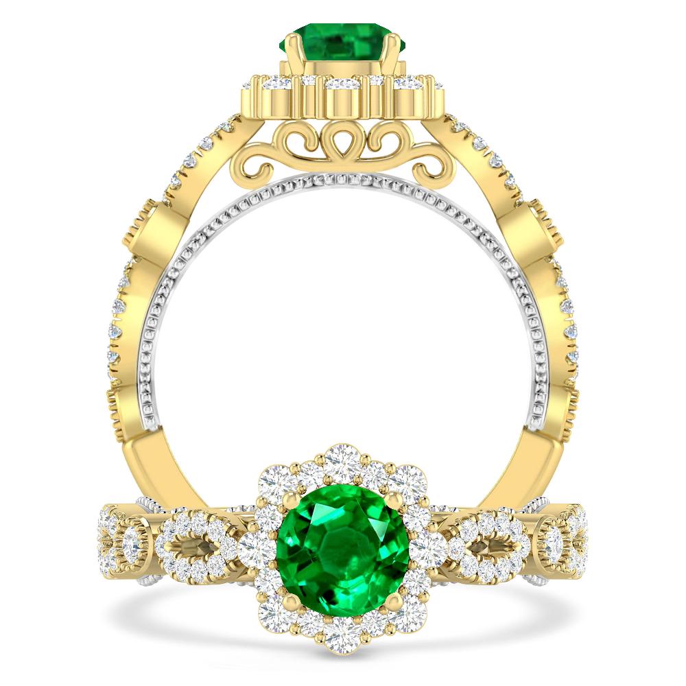 Yellow Gold - Emerald