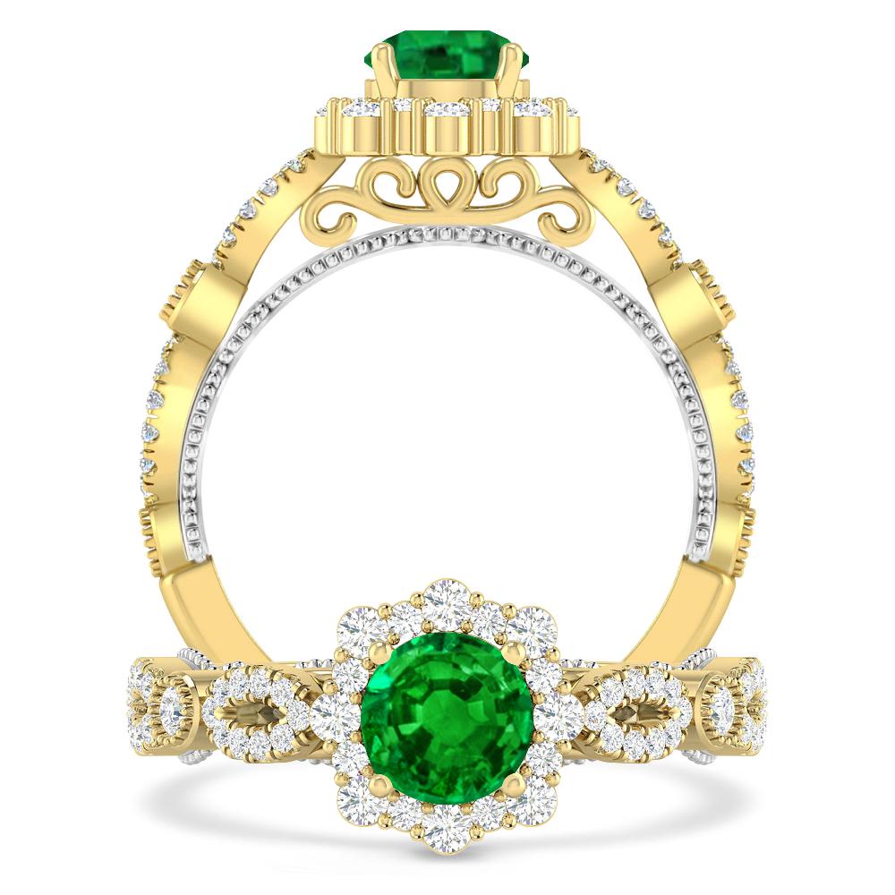 Yellow Gold - Emerald