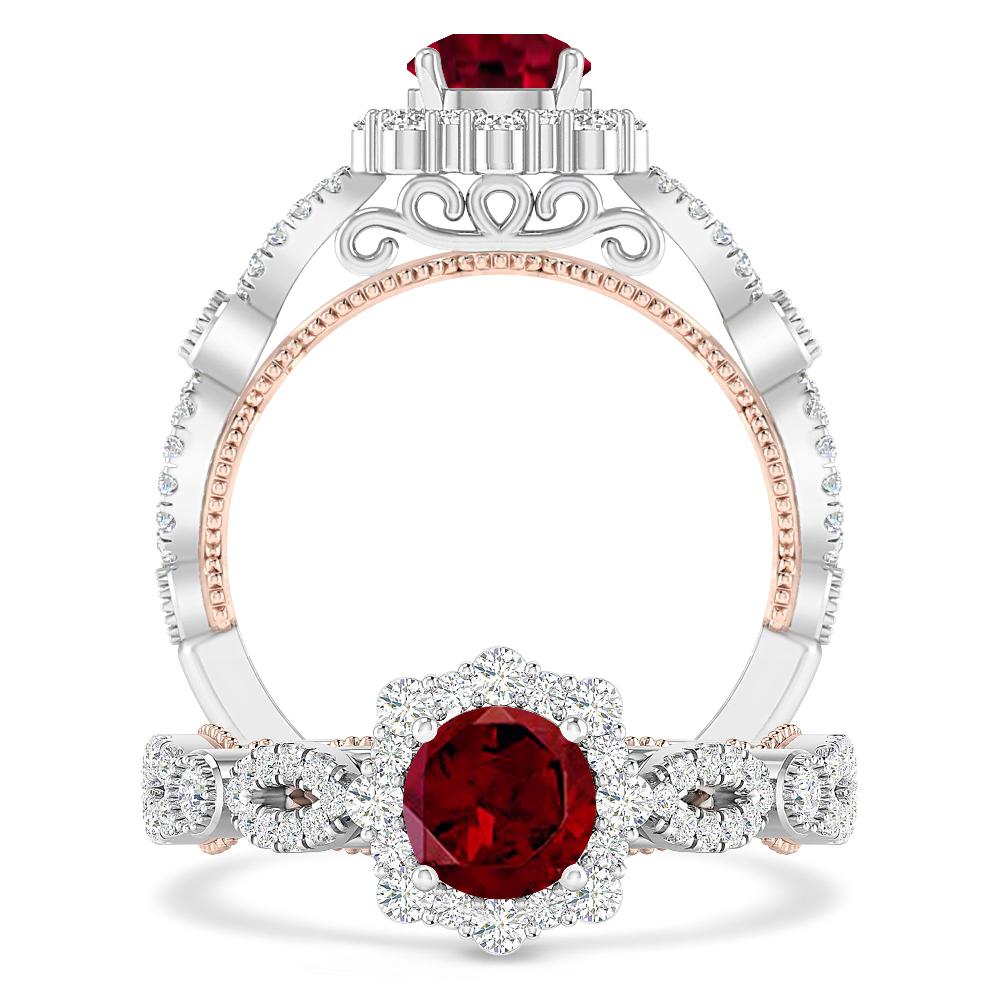 White Gold - Garnet