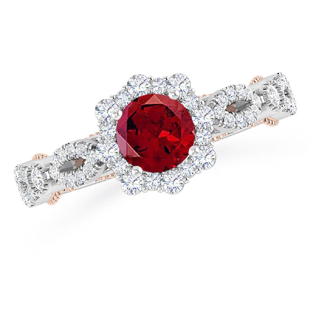 White Gold - Garnet