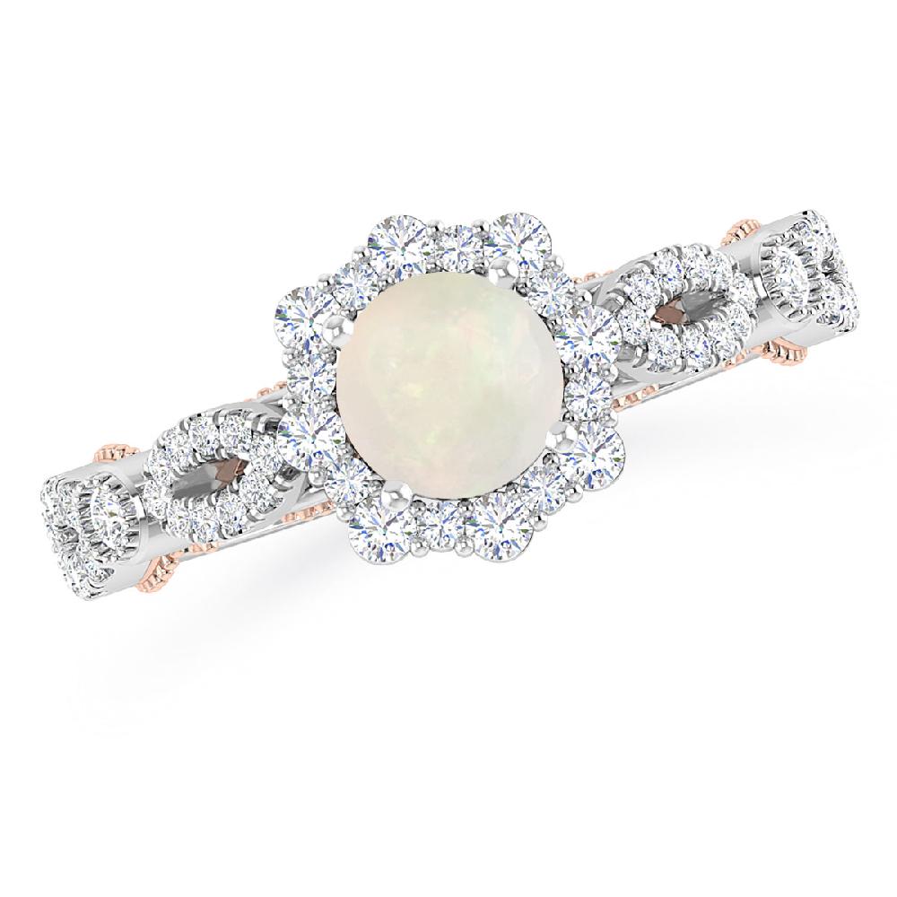 White Gold - Opal