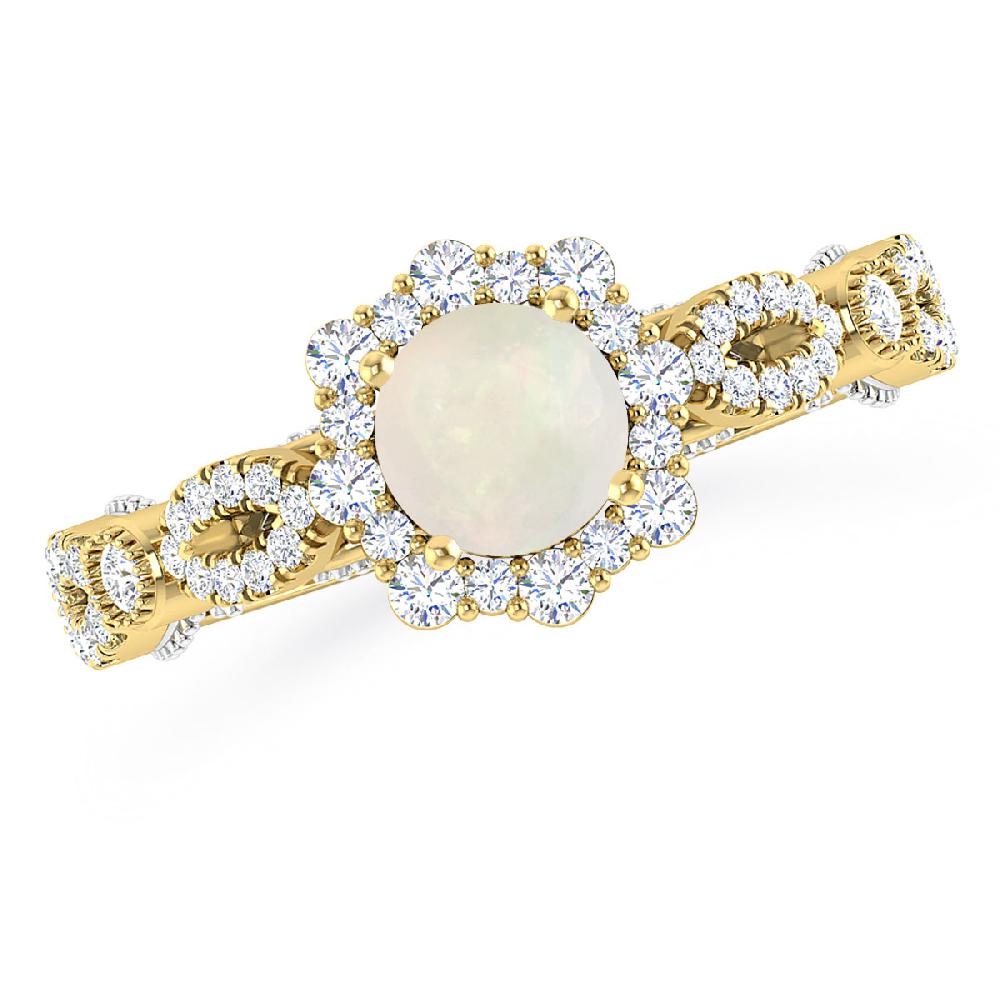 Yellow Gold - Opal