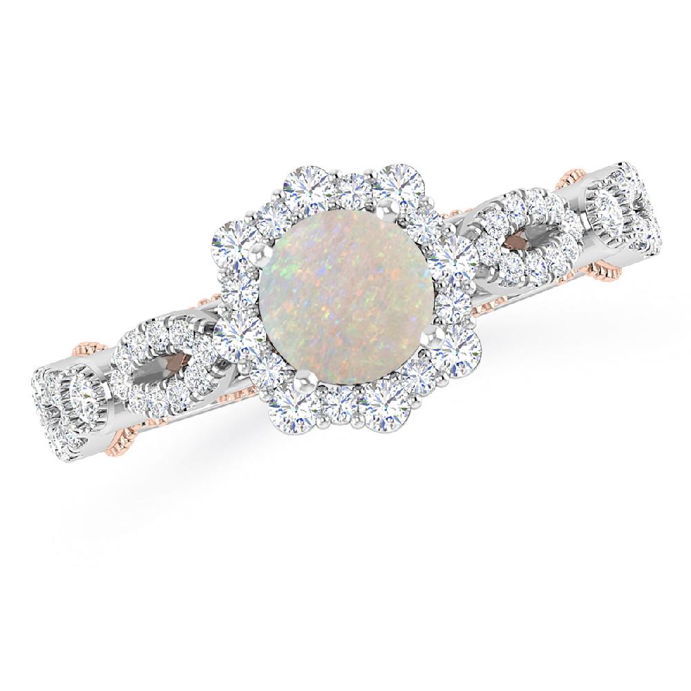 White Gold - Opal