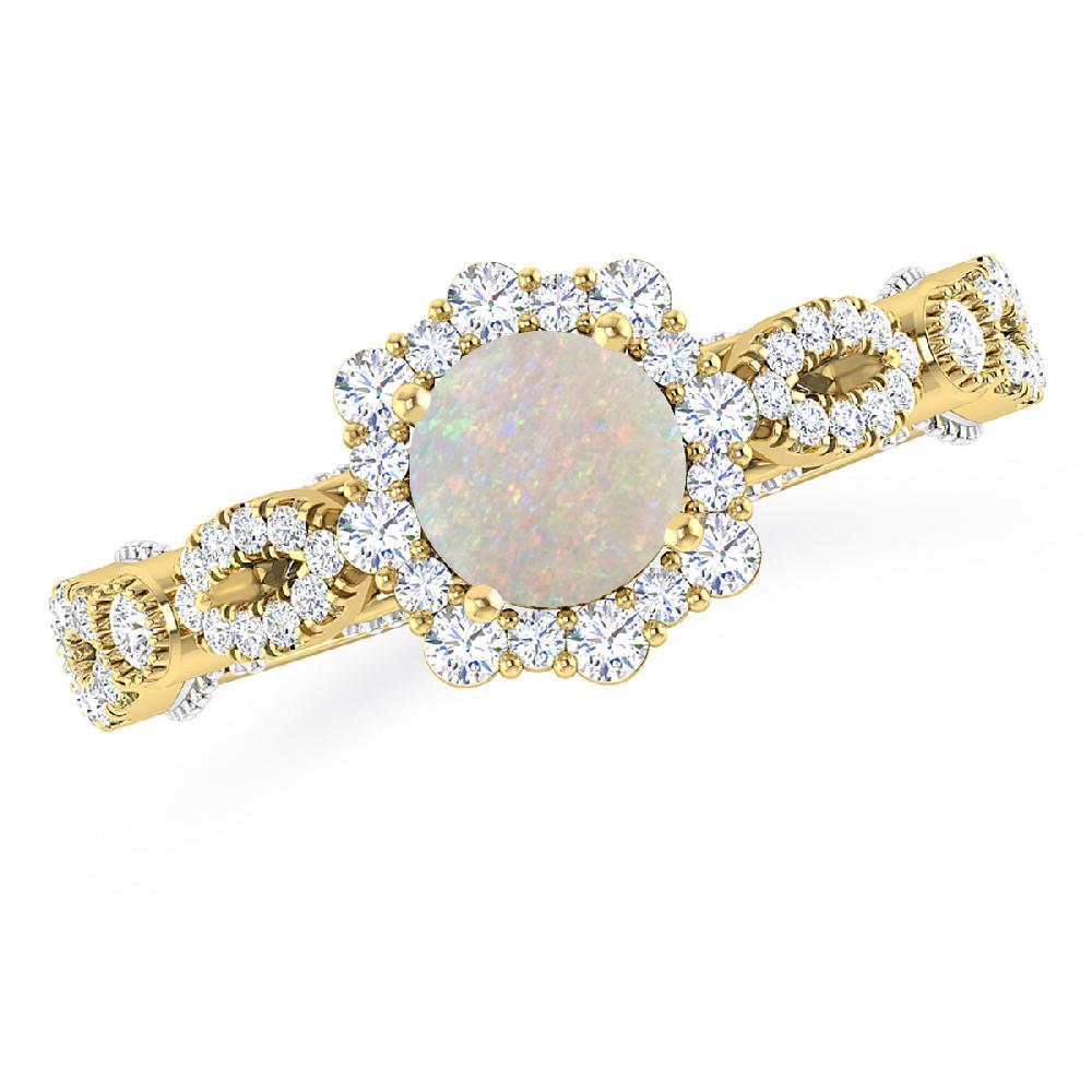 Yellow Gold - Opal