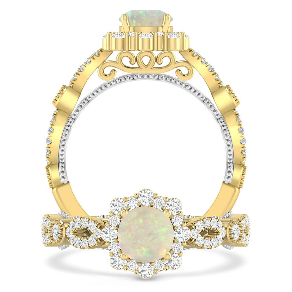 Yellow Gold - Opal