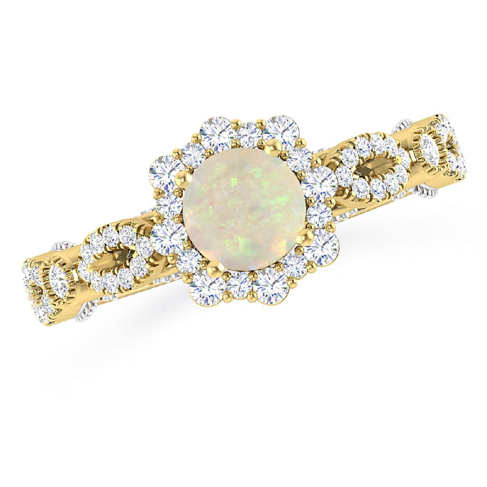 Yellow Gold - Opal