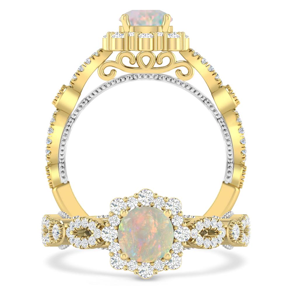 Yellow Gold - Opal