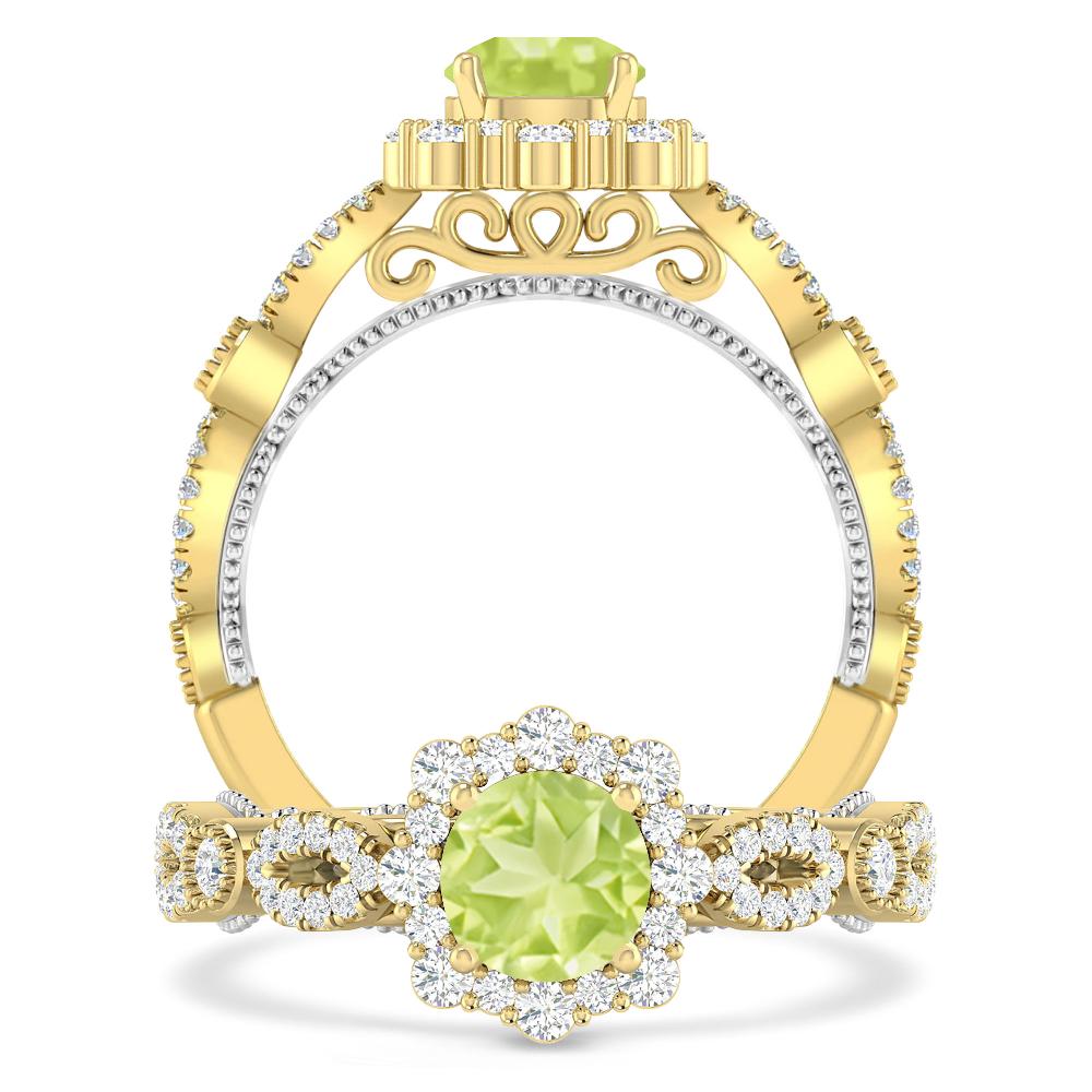 Yellow Gold - Peridot